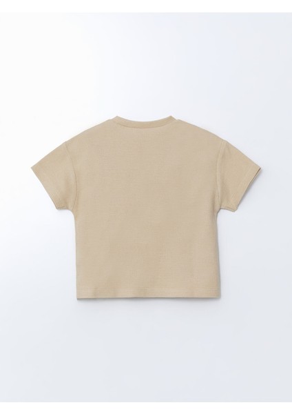 Yeni Sezon Basic Waffle Erkek Bebek Tişört ve Şort 2'li modelleri