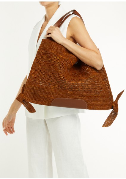 Cador Kahverengi Kadın Rafya Plaj Çantası fiyatları