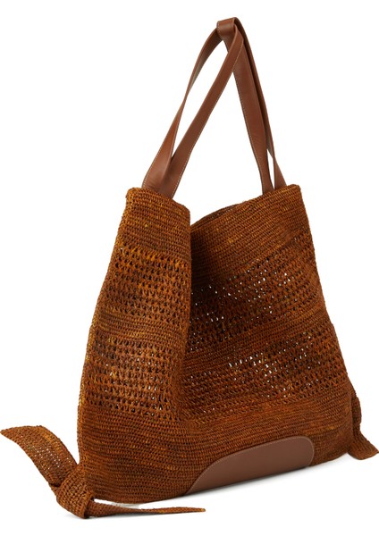 Cador Kahverengi Kadın Rafya Plaj Çantası modelleri
