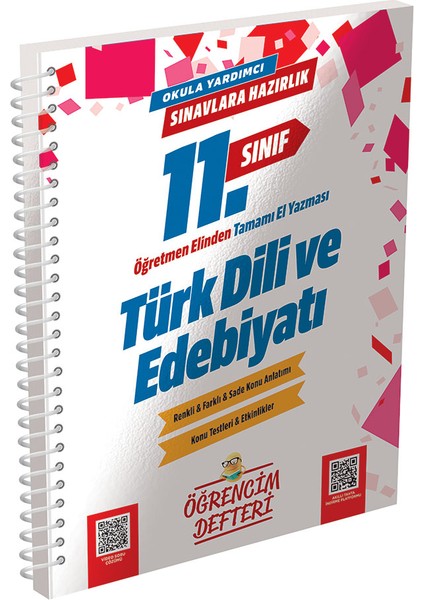 3058 11.sınıf Türk Dili Edebiyatı Öğrencim Defteri