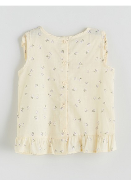 Yeni Sezon Bisiklet Yaka Çiçekli Kız Bebek Bluz ve Şort 2'li fırsatları