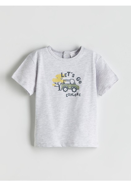 Yeni Sezon Baskılı Pamuklu Erkek Bebek Tişört 2'li fiyatları