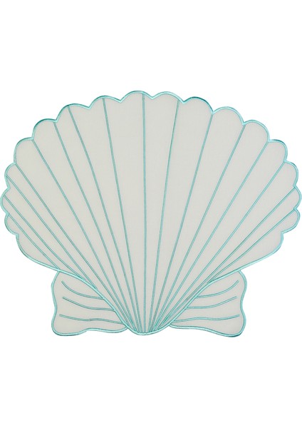 Midye Formlu 2'li Turkuaz Amerikan Servis