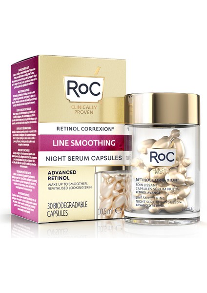 Retinol Correxion Night Serum Retinol Kırışıklık Karşıtı Gece Bakımı Kapsül Serum 30 Adet