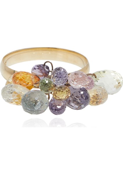 Doğal Taşlı Kadın Altın Yüzük fiyatları