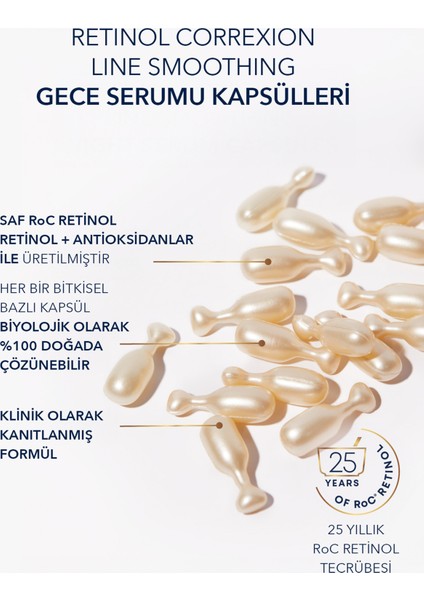 Retinol Correxion Night Serum Retinol Kırışıklık Karşıtı Gece Bakımı Kapsül Serum 30 Adet