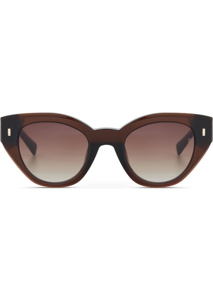 Burcu Esmersoy x Hermossa Hm 1652 C4 Kahverengi Asetat Kadın Güneş Gözlüğü