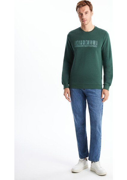 Yeni Sezon Bisiklet Yaka Baskılı Erkek Kalın Sweatshirt fiyatları