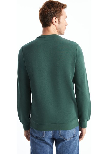 Yeni Sezon Bisiklet Yaka Baskılı Erkek Kalın Sweatshirt fırsatları