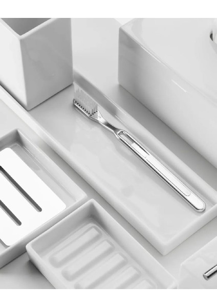 Diş Fırçalık, Porselen, Tezgah Üstü - Beyaz modelleri