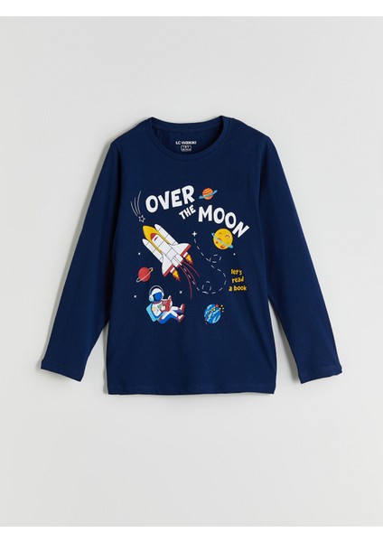 Yeni Sezon Uzay Baskılı Erkek Çocuk Pijama Takımı fırsatları