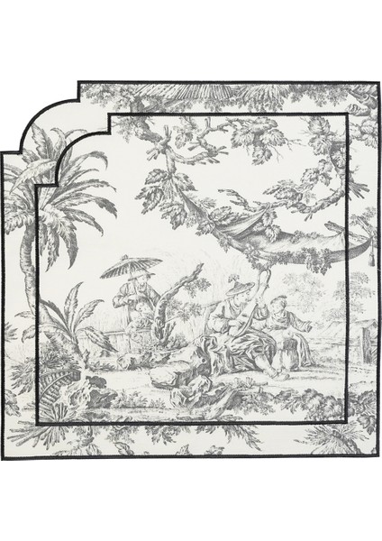 French Gri 2'li Pamuklu Peçete