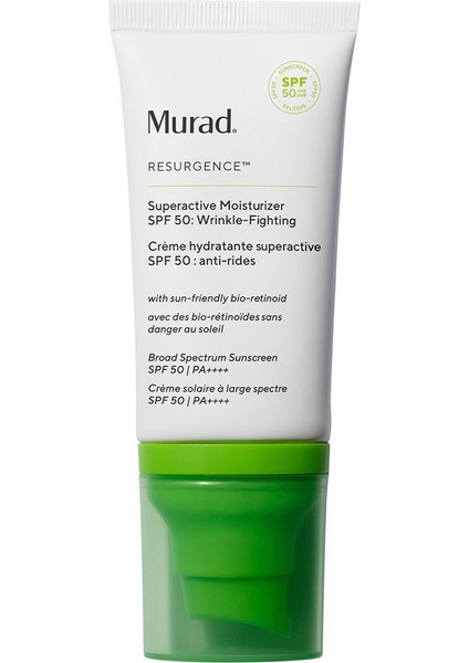Superactive Moisturizer Wrinkle-Fighting SPF50 Yoğun Etkili Aktif Nemlendirici Güneş Kremi 50 ml