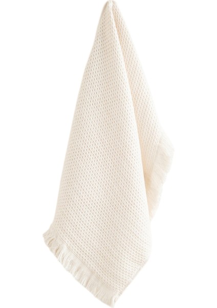 Gofre Ekru Pamuklu Mutfak Havlusu 40 x 60 cm