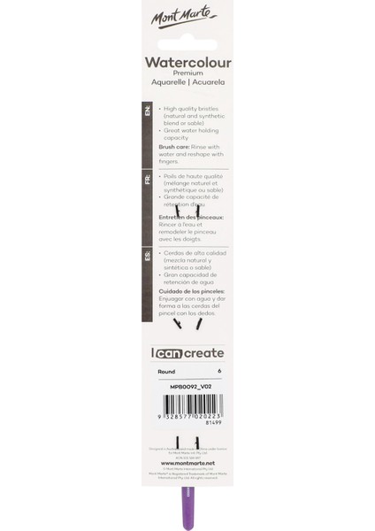 mm Sanatçı Suluboya Fırçası Premium Yuvarlak 6 fiyatları