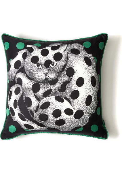 Siyah Ipek Dekoratif Yastık