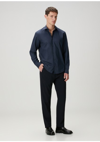 Lacivert Oversized Poplin Gömlek modelleri