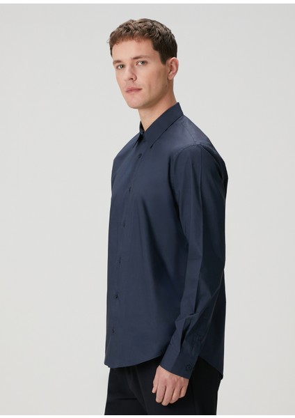 Lacivert Oversized Poplin Gömlek fırsatları