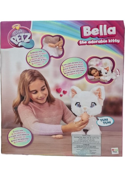 Club Petz 907737 Pelüş Sevimli Kedicik Bella Fonksiyonlu Hareketli Sesli 18M+ indirimleri