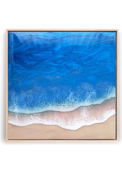 Aura Ahşap Epoksi Tablo 45 x 45 cm