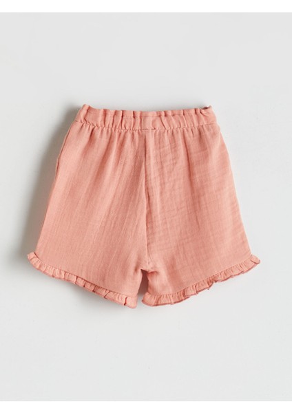 Yeni Sezon Bisiklet Yaka Kız Bebek Çıtçıtlı Body ve Şort 2'li indirimleri