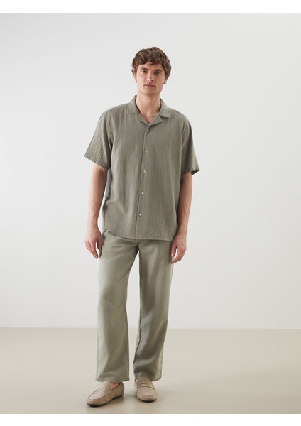 Yeni Sezon Standart Fit Kısa Kollu Erkek Gömlek fiyatları