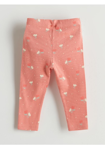 Yeni Sezon Organik Kumaş Çiçekli Kız Bebek Çıtçıtlı Body ve Tayt 2'li indirimleri