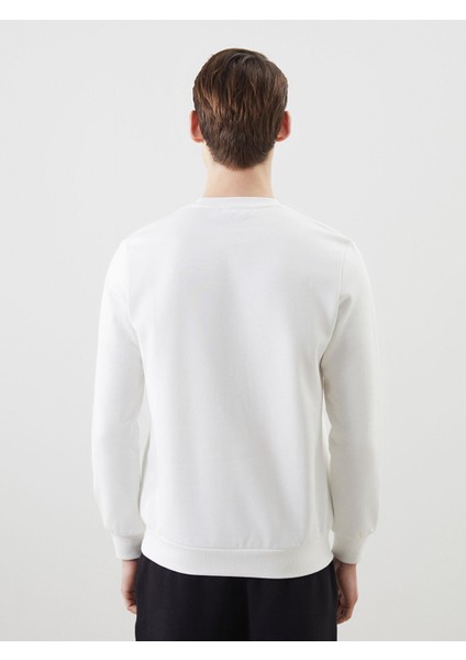 Yeni Sezon Bisiklet Yaka Baskılı Erkek Kalın Sweatshirt fırsatları
