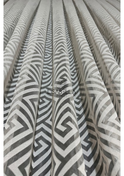 Versalux Ağır Gramajlı (1x3 Sık Pile Dikişli) Dökümlü Premium Tül Perde Beyaz Rengin Şıklığı