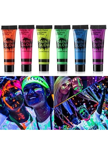 Glow Stick Boya Fosforlu Krem Boya 12 Adet modelleri