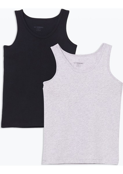 Yeni Sezon Bisiklet Yaka Erkek Çocuk Atlet 2'li