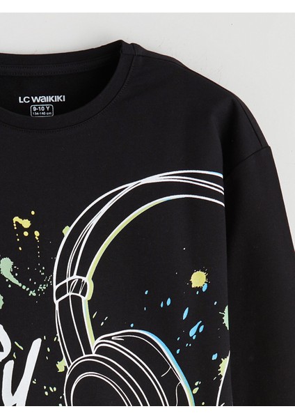 Yeni Sezon Bisiklet Yaka Erkek Çocuk Pijama Takımı modelleri