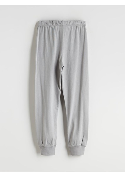 Yeni Sezon Bisiklet Yaka Baskılı Erkek Çocuk Pijama Takımı fırsatları