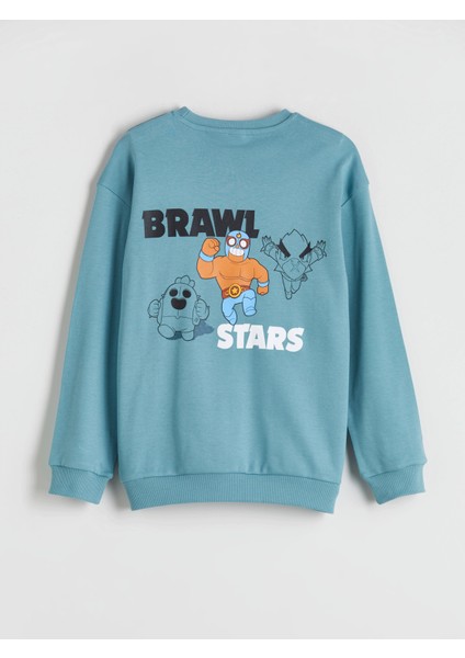 Yeni Sezon Bisiklet Yaka Brawl Stars Baskılı Erkek Çocuk Tişört fiyatları