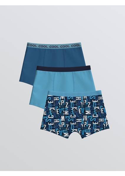 Yeni Sezon Baskılı Erkek Çocuk Boxer 3'lü