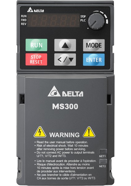 VFD5A5MS43AFSAA | Delta MS300 Serisi 2,2 Kw 3 Faz 400 Vac Hız Kontrol Cihazı