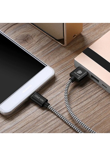 Dux Ducıs USB Type C Kopmaz Yırtılmaz USB Kablo Hızlı Şarj 1 METRE-(1903) indirimleri