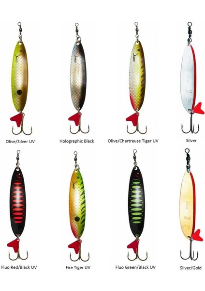 Effzett Standard Spoon Slim 6.5 cm 16 gr Sinking Kaşık Olive/chartreuse Uv fiyatları