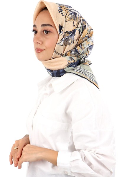 Gold Derya Desen Twill Ipek Eşarp