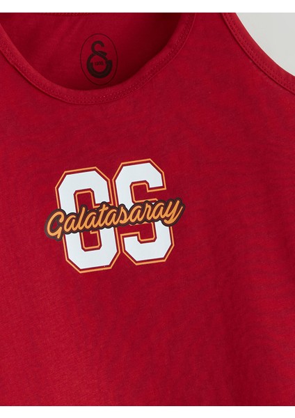 Yeni Sezon Bisiklet Yaka Galatasaray Baskılı Erkek Çocuk Atlet 2'li modelleri