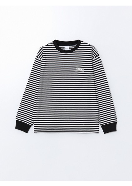 Yeni Sezon Bisiklet Yaka Çizgili Uzun Kollu Erkek Çocuk Tişört modelleri