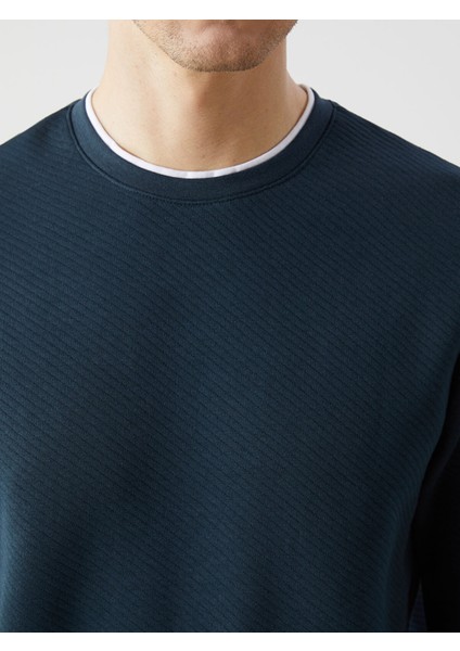 Yeni Sezon Bisiklet Yaka Uzun Kollu Erkek Sweatshirt modelleri
