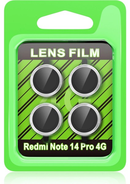CPT05 Xiaomi Redmi Note 14 Pro 4g Raze Metal Kamera Lens - Gümüş