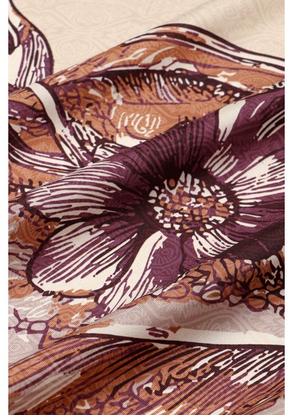 Vizon Derya Desen Twill Ipek Eşarp fırsatları