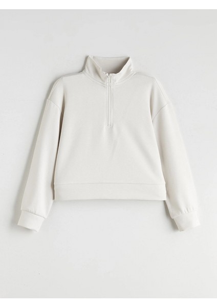 Lcw Kids Bej Dik Yaka Kız Çocuk Eşofman Takımı fırsatları