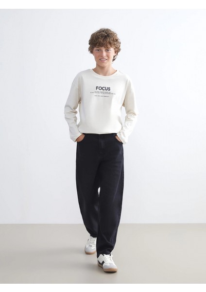 Lcw Kids Antrasit Baggy Fit Erkek Çocuk Jean Pantolon fiyatları