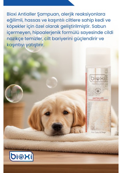 Kedi ve Köpekler Için Nazik, Hipoalerjenik Dermatolojik Şampuan 200 ml indirimleri