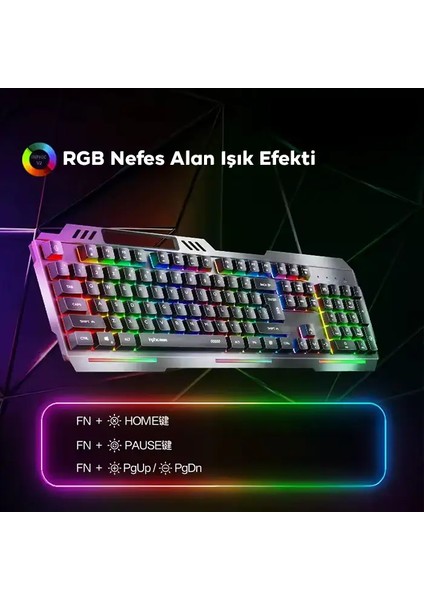 Inphic K2 USB Kablolu Oyun Klavyesi 104-KEY Sessiz Oyun Klavyesi Bilgisayar Laptop Için Cep Telefonu Yerleştirme ALANI-(1903) indirimleri