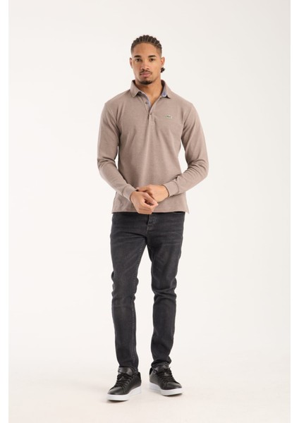 Lacoste Polo Kahve Uzun Kol Regular Fit fiyatları