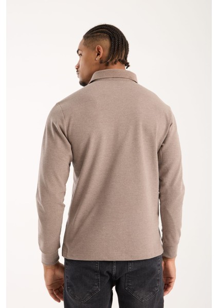 Lacoste Polo Kahve Uzun Kol Regular Fit modelleri